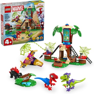 Конструктор LEGO® Super Heroes Marvel Битва Павука та раптора Гоббі у штаб-будинку на дереві (11200)