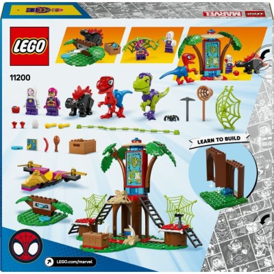 Конструктор LEGO® Super Heroes Marvel Битва Павука та раптора Гоббі у штаб-будинку на дереві (11200)