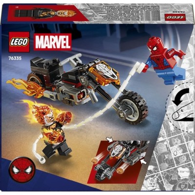 Конструктор LEGO® Super Heroes Marvel Людина-павук vs. Примарний вершник на мотоциклі (76335)