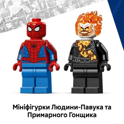 Конструктор LEGO® Super Heroes Marvel Людина-павук vs. Примарний вершник на мотоциклі (76335)