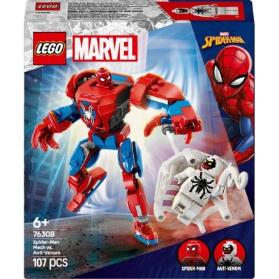 Конструктор LEGO® Super Heroes Marvel Робот Людини Павука проти Анти-Венома (76308)