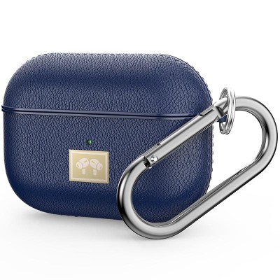 TPU футляр Leather Type для наушников AirPods Pro Синий