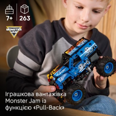 Конструктор LEGO® Technic Monster Jam™ Grave Digger™ Вогонь і лід (42219)