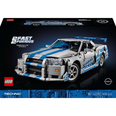 Конструктор LEGO® Technic Подвійний форсаж Автомобіль Nissan Skyline GT-R (R34) (42210)
