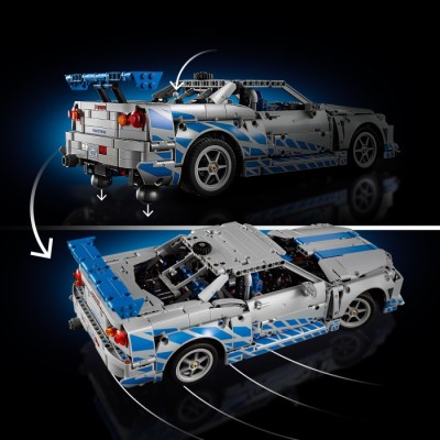 Конструктор LEGO® Technic Подвійний форсаж Автомобіль Nissan Skyline GT-R (R34) (42210)