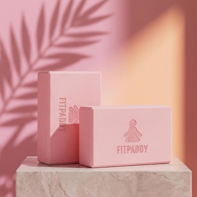 Кубики для йоги рожеві BLOCK01PK FITPADDY
