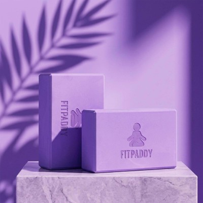 Кубики для йоги фіолетові BLOCK01VL FITPADDY