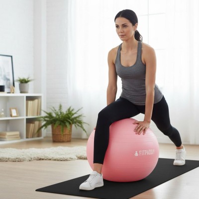 М'яч для фітнесу 65 см рожевий GBALL65PK FITPADDY