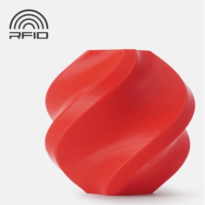 Філамент BambuLab PLA Basic, Red (10200), червоний, 1,75 мм, 1 кг, без котушки (PLARDSF)