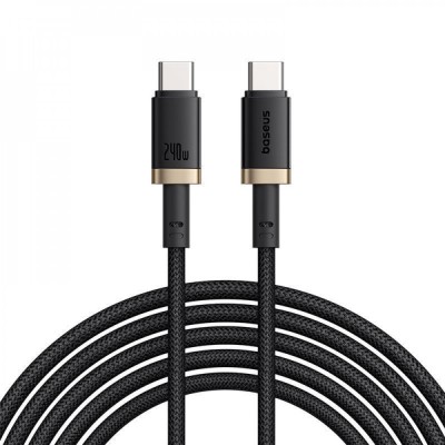 Кабель Baseus Dura Fast Charging Type-C to Type-C 240W (1m) black/gold
