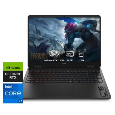 Ноутбук HP HyperX OMEN 16-am2045ua 16" WUXGA IPS AG AG, Intel i7-14650HX, 24GB, F1TB, NVD5070-8, DOS, чорний (DM8G2EA)