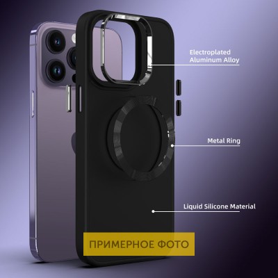Купити TPU чехол Bonbon Metal Style with MagSafe для OnePlus 9 Pro Черный / Black