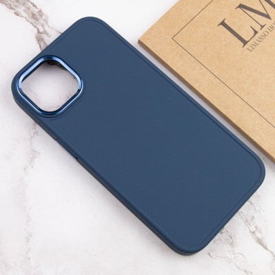 TPU чехол Bonbon Metal Style для Apple iPhone 14 Plus (6.7") Синий / Cosmos blue