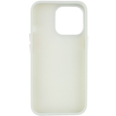 TPU чехол Bonbon Metal Style для Apple iPhone 14 Pro Max (6.7") Белый / White