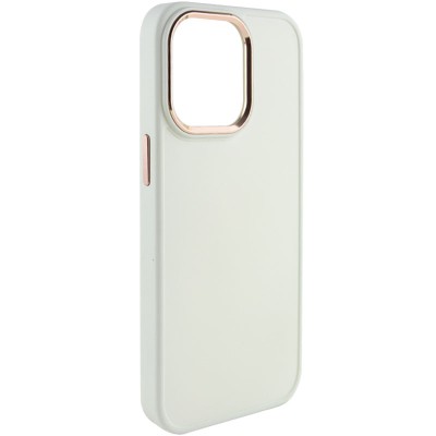TPU чехол Bonbon Metal Style для Apple iPhone 14 Pro Max (6.7") Белый / White