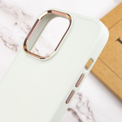 TPU чехол Bonbon Metal Style для Apple iPhone 14 Pro Max (6.7") Белый / White