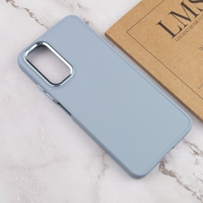 TPU чехол Bonbon Metal Style для Samsung Galaxy A13 4G Голубой / Mist blue