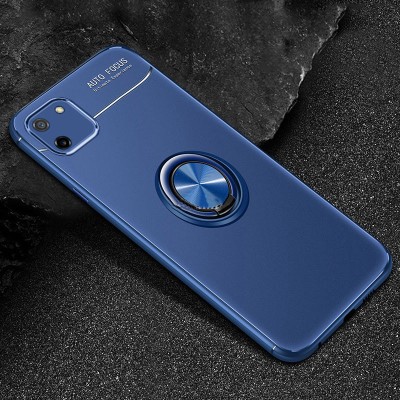 TPU чехол Deen ColorRing под магнитный держатель (opp) для Realme C11 Синий / Синий