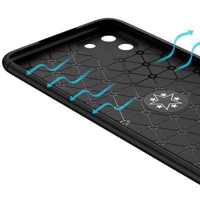 TPU чехол Deen ColorRing под магнитный держатель (opp) для Realme C11 Черный / Синий