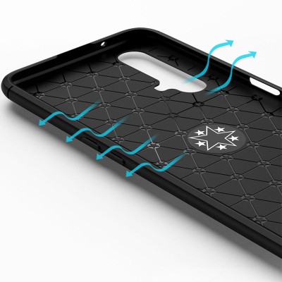 TPU чехол Deen ColorRing под магнитный держатель (opp) для Realme X3 SuperZoom / X3 / X50 Черный / Черный