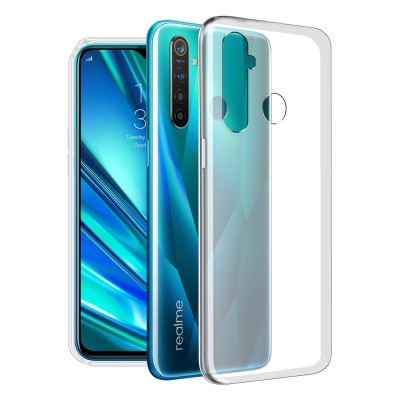 TPU чехол Epic Transparent 1,0mm для Realme 5 Pro Бесцветный (прозрачный)