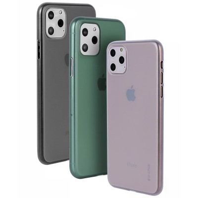 TPU чехол G-Case Colourful series для Apple iPhone 11 Pro (5.8") Бесцветный / Темно-зеленый