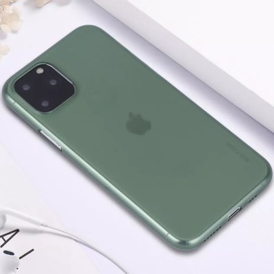 TPU чехол G-Case Colourful series для Apple iPhone 11 Pro (5.8") Бесцветный / Темно-зеленый