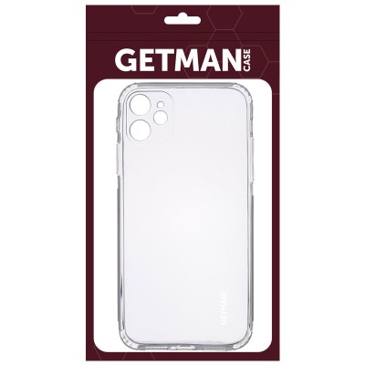 TPU чехол GETMAN Clear 1,0 mm для Apple iPhone 13 mini (5.4") Бесцветный (прозрачный)