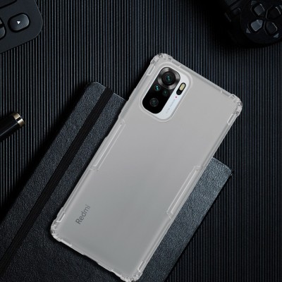 TPU чехол Nillkin Nature Series для Xiaomi Redmi Note 10 / Note 10s Серый (прозрачный) TPU чехол Nillkin Nature Series для Xiaomi Redmi Note 10 / Note 10s Серый (прозрачный)