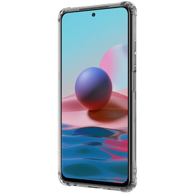 TPU чехол Nillkin Nature Series для Xiaomi Redmi Note 10 / Note 10s Серый (прозрачный) TPU чехол Nillkin Nature Series для Xiaomi Redmi Note 10 / Note 10s Серый (прозрачный)