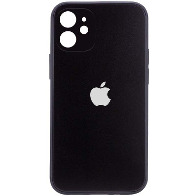 TPU+Glass чехол Matte Candy Full camera для Apple iPhone 12 (6.1") Черный