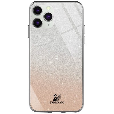 TPU+Glass чехол Swarovski для Apple iPhone 11 Pro Max (6.5") Золотой