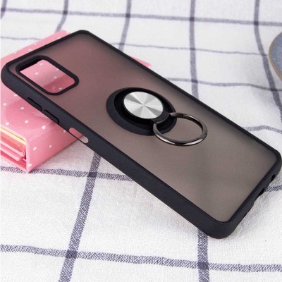 TPU+PC чехол Deen ColorEdgingRing for Magnet для ZTE Blade V20 Smart Черный