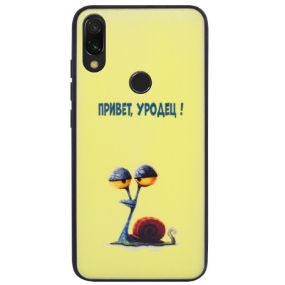 TPU+PC чехол ForFun для Xiaomi Redmi Note 7 / Note 7 Pro / Note 7s Привет уродец / Желтый