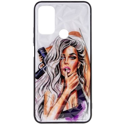 TPU+PC чехол Prisma Ladies для Oppo A53 / A32 / A33 Purple