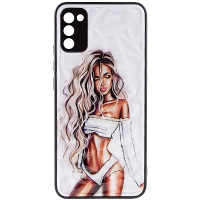 TPU+PC чехол Prisma Ladies для Samsung Galaxy A03s White
