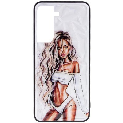 TPU+PC чехол Prisma Ladies для Samsung Galaxy S21 FE White TPU+PC чехол Prisma Ladies для Samsung Galaxy S21 FE White