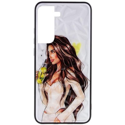 TPU+PC чехол Prisma Ladies для Samsung Galaxy S21 FE Yellow TPU+PC чехол Prisma Ladies для Samsung Galaxy S21 FE Yellow