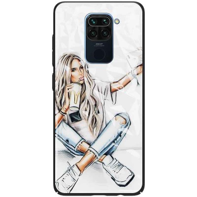 TPU+PC чехол Prisma Ladies для Xiaomi Redmi Note 9 / Redmi 10X Selfie