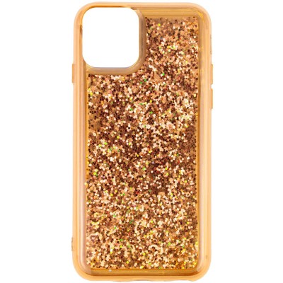 TPU+PC чехол Sparkle (glitter) для Apple iPhone 12 Pro / 12 (6.1") Золотой