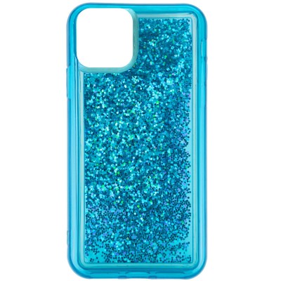 TPU+PC чехол Sparkle (glitter) для Apple iPhone 12 Pro / 12 (6.1") Синий