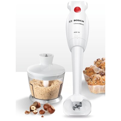 Блендер Bosch погружной, 400Вт, изм-тель, белый (MSM14200)