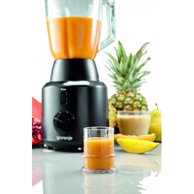 Блендер Gorenje B600BG ( UM-1036G) настольный / 600 Вт / чаша стекло 1.5 л / кофемолка / черный (B600BG)