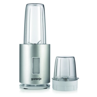 Блендер Gorenje стационарный 1200Вт, чаша-1000мл, измельчитель, серебристый (BN1200AL)