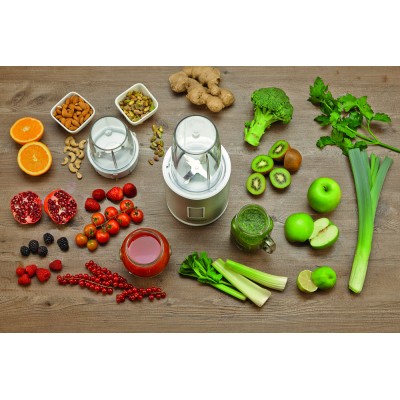 Блендер Gorenje стационарный 1200Вт, чаша-1000мл, измельчитель, серебристый (BN1200AL)