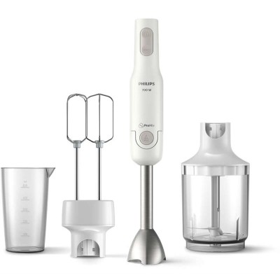Блендер Philips погружной Daily Collection 700Вт, 3в1, белый (HR2546/00)